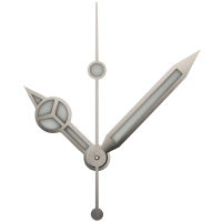 Zeigerspiel rhodiniert, Ref. 116610, 116619, Kal. 3135