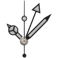 Zeigerspiel rhodiniert, Ref. 116769, Kal. 3186