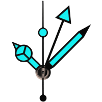 Zeigerspiel rhodiniert, Ref. 116769, Kal. 3186