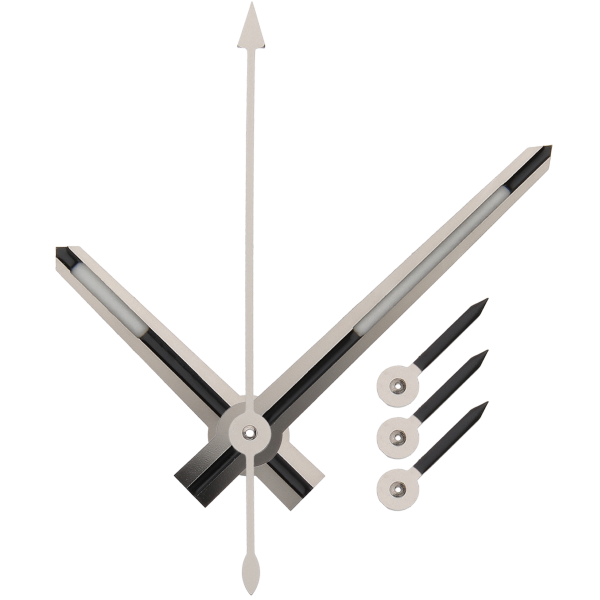 Zeigerspiel rhodiniert, Ref. 116520, 116599, Kal. 4130