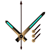 Zeigerspiel vergoldet, Ref. 116503, 116598, Kal. 4130