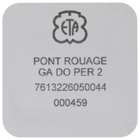 Räderwerkbrücke, mit Steinen vergoldet perliert 2 mm
