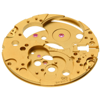 Werkplatte, vergoldet