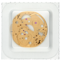 Werkplatte, vergoldet