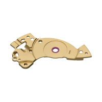 Federhausbr&uuml;cke, vergoldet