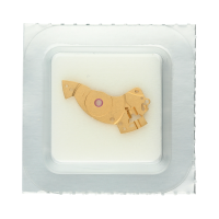 Federhausbrücke, vergoldet