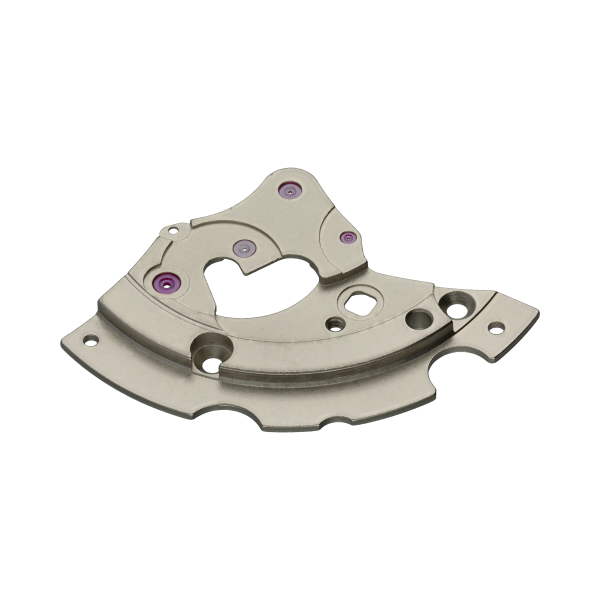 Räderwerkbrücke, vernickelt