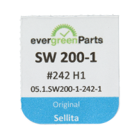 Minutenrohr mit Antriebsrad H1 (h=1,95 mm)