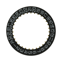 Datumanzeiger 3H Schwarz / Weiss