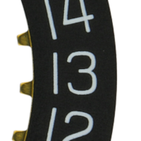 Datumanzeiger 3H Schwarz / Weiss