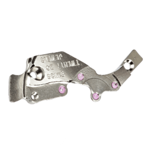 Räderwerkbrücke vernickelt Fläche spiralig Absatz spiralig Kantenbruch diamantiert