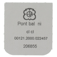 Unruh-Br&uuml;cke vernickelt Fl&auml;che spiralig