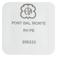 Unruh-Br&uuml;cke rhodiniert perliert 2,5 mm