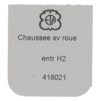 Minutenrohr mit Antriebsrad H2 (h=1,99 mm)