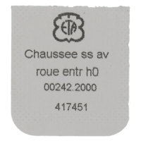 Minutenrohr ohne Sekunde mit Antriebsrad H0 (h=1,54 mm)