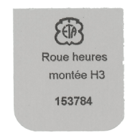 Stundenrad, H3 (h=1,50 mm)