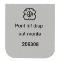 Untere Br&uuml;cke f&uuml;r Automatik, vernickelt