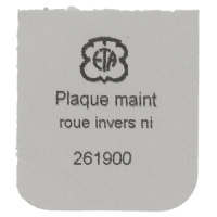 Halteplatte f&uuml;r Umkehrrad, vernickelt