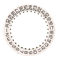 Datumanzeiger 3H Weiss/Schwarz