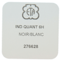 Datumanzeiger 6H Schwarz/Weiss