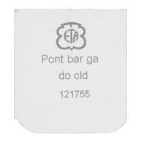 Federhausbr&uuml;cke, vergoldet spiralig Diamant