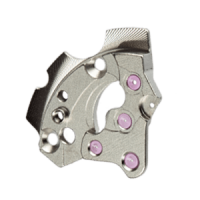 R&auml;derwerkbr&uuml;cke, vernickelt spiralig Diamant