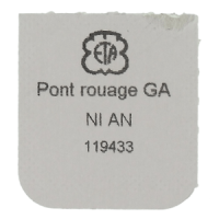 R&auml;derwerkbr&uuml;cke, vernickelt Kantenbruch diamantiert