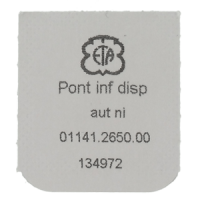 Untere Br&uuml;cke f&uuml;r Automatik, vernickelt