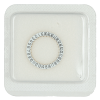 Datumanzeiger 4H30 Weiss/Schwarz nach dem Zentrum zielend