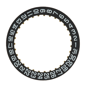 Datumanzeiger 3H Schwarz/Weiss