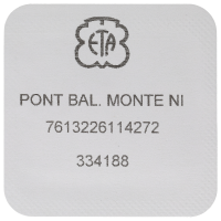 Unruhbrücke montiert vernickelt (Incabloc)