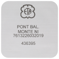 Unruhbrücke montiert vernickelt (Nivachoc)