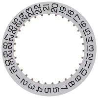 Datumanzeiger 3H Weiss/Schwarz