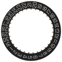 Datumanzeiger 3H Schwarz/silber