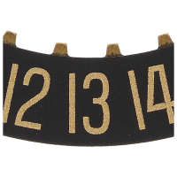 Datumanzeiger 6H Schwarz/Vergoldet