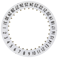 Datumanzeiger 4H30 Weiss/Schwarz