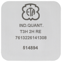 Datumanzeiger 2H Schwarz/Weiss - suspendiert in der Achse