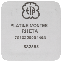 Werkplatte, rhodiniert, INCABLOC