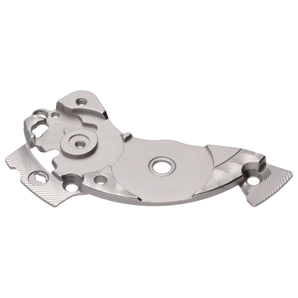 Federhausbrücke rhodiniert perliert 2.5 mm spiralig