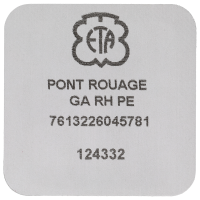Räderwerkbrücke, rhodiniert perliert 2,5 mm spiralig Diamant