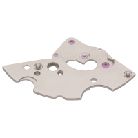 R&auml;derwerkbr&uuml;cke vernickelt perliert 2,5 mm Absatz spiralig 25 Steine