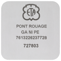Räderwerkbrücke vernickelt perliert 2,5 mm Absatz spiralig 25 Steine