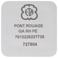 Räderwerkbrücke rhodiniert perliert 2,5 mm spiralig Diamant 25 Steine