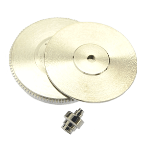 Federhaus Set  (Trommel, Deckel & Welle) vernickelt