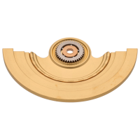 Schwungmasse montiert vergoldet Fl&auml;che spiralig 25JSM