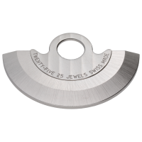 Schwungmasse rhodiniert Gerade Genfer Rippe gerade 2 mm