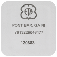 Federhausbrücke, vernickelt