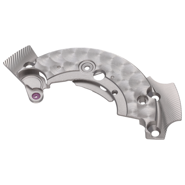 Federhausbrücke, rhodiniert perliert 2.5 mm spiralig