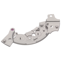 Federhausbr&uuml;cke, rhodiniert perliert 2.5 mm spiralig