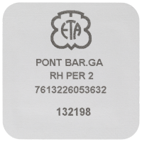 Federhausbrücke, rhodiniert perliert 2.5 mm spiralig
